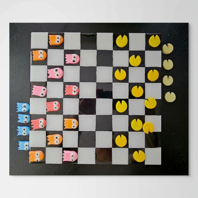 Pac-Man Checkers Game
